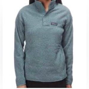 Patagonia teal/green half button up sweatshirt size medium